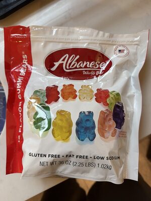 Gummi Bears, Cherry, Strawberry, Mango, Pineapple, Lemon, Orange, Green Apple, Watermelon, Pink Grapefruit, Lime, Blue Raspberry, Grape