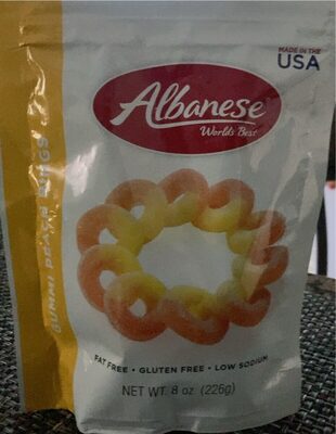 Peach Flavored Gummi Rings, Peach