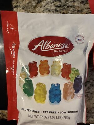 Gummi Bears, Cherry, Strawberry, Mango, Pineapple, Lemon, Orange, Green Apple, Watermelon, Pink Grapefruit, Lime, Blue Raspberry, Grape