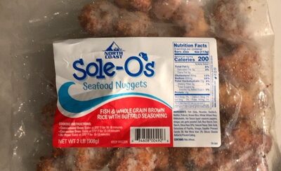 Sole-O's Fish & Whole Grain Brown Rice With Buffalo Seasoning Seafood Nuggets, Sole-O's