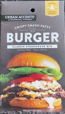 Crispy Smash Patty Burger Classic Steakhouse Mix, Crispy Smash Patty