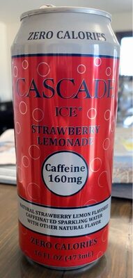 Strawberry Lemonade Flavored Caffeinated Sparkling Water, Strawberry Lemonade
