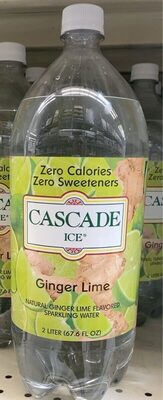 Ginger Lime Flavored Sparkling Water, Ginger Lime