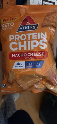 Nacho Cheese Flavor Protein Chips, Nacho Cheese