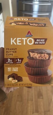 Peanut Butter Flavored Keto Cups, Peanut Butter