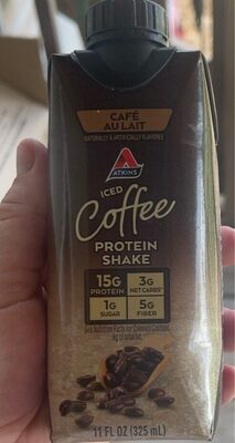 Cafe Au Lait Flavored Iced Coffee Protein Shakes, Cafe Au Lait