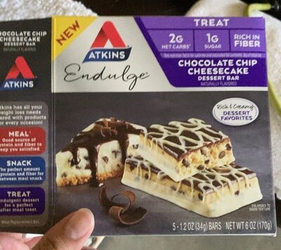 Chocolate Chip Cheesecake Dessert Bars, Chocolate Chip Cheesecake