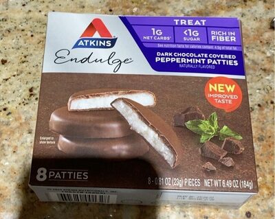 Dark Chocolate Covered Flavored Peppermint Patties, Dark Chocolate