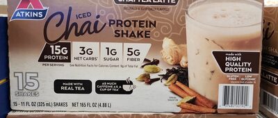 Protein 15 G Shake, Iced Chai Tea Latte, Iced Chai Tea Latte