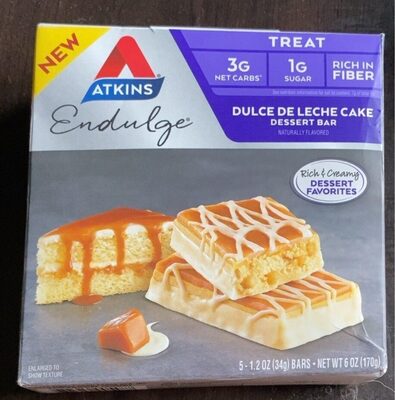 Dulce De Leche Cake Flavored Treat Dessert Bars, Dulce De Leche Cake