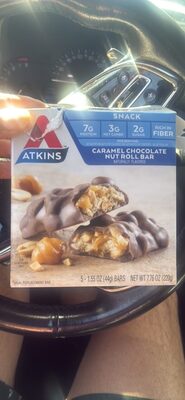 Caramel Chocolate Nut Flavored Snack Roll Bars, Caramel Chocolate Nut