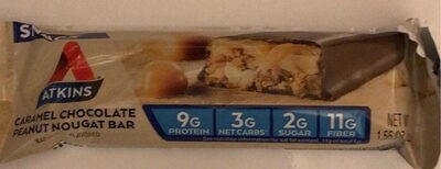 Caramel Chocolate Peanut Nougat Flavored Snack Bar, Caramel Chocolate Peanut Nougat