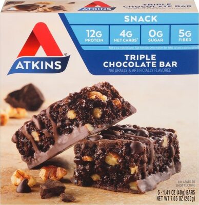 Triple Chocolate Flavored Snack Bars, Triple Chocolate