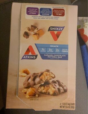 Caramel Chocolate Nut Flavored Snack Roll Bars, Caramel Chocolate Nut