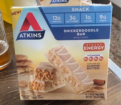 Snickerdoodle Flavored Snack Bars, Snickerdoodle
