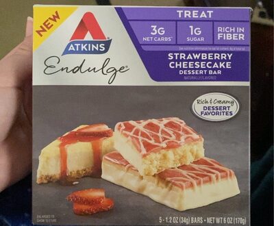 Strawberry Cheesecake Flavored Treat Dessert Bars, Strawberry Cheesecake