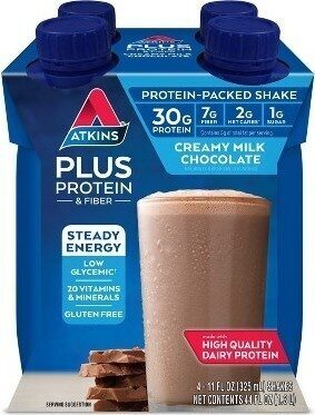 Creamy Milk Chocolate Flavored Protein-Rich Shakes, Creamy Milk Chocolate