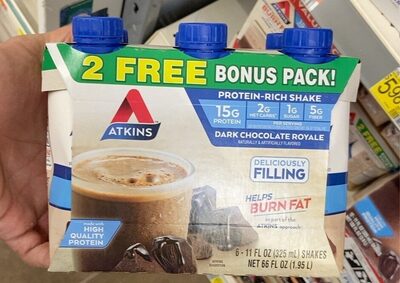 Dark Chocolate Royale 15G Protein-Rich Shake, Dark Chocolate Royale