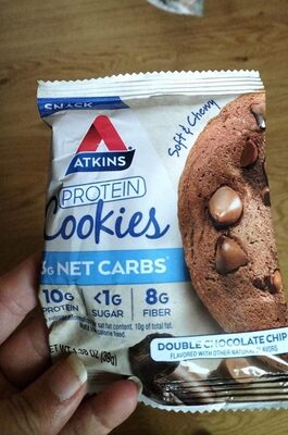 Double Chocolate Chip Flavored Snack Protein Cookies, Double Chocolate Chip