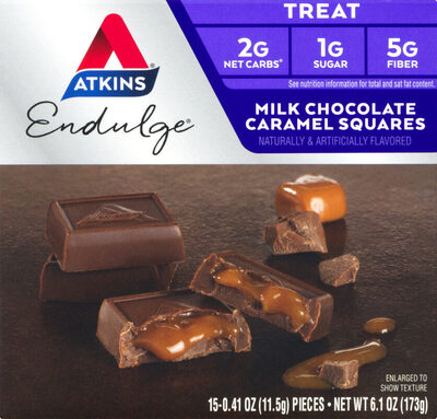Milk Chocolate Caramel Squares, Milk Chocolate Caramel