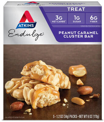 Peanut Caramel Cluster Treat Bar, Peanut Caramel Cluster