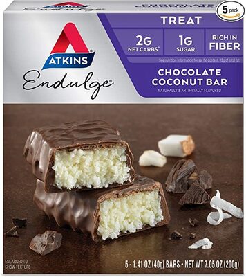 Chocolate Coconut Flavored Treat Bars, Chocolate Coconut