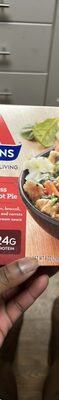 Crustless Chicken, Broccoli, Cauliflower, Spinach And Carrots In A Sherry & Herb Cream Sauce Pot Pie, Crustless Chicken