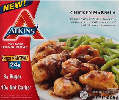 Chicken Marsala Grilled White Meat Chicken With Mushrooms In A Marsala Wine Sauce And Green Beans, Chicken Marsala