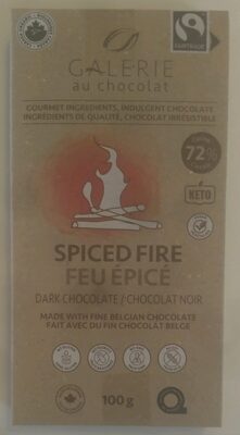 Spiced Fire 72% Cocoa Dark Chocolate, Spiced Fire