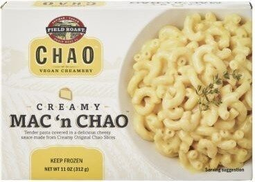 C R E A M Y Mac 'N Chao Tender Pasta Covered In A Delicious Cheesy Sauce Made From Creamy Original Chao Slices, Creamy