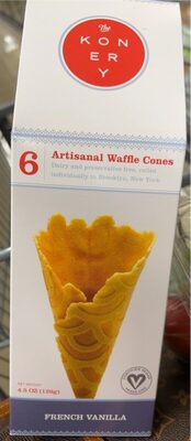French Vanilla Artisanal Waffle Cones, French Vanilla