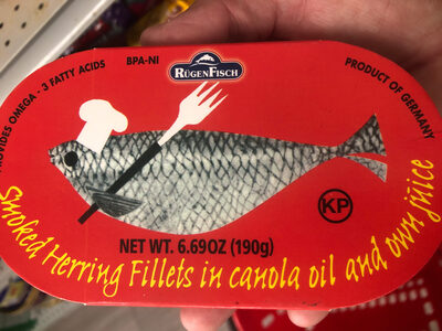 Smoked Herring Fillets In Canola Oil And Own Juice
