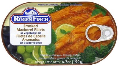 Vegetable Oil Smoked Mackerel Fillets