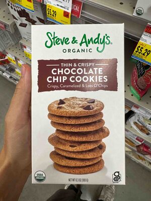 Organic Thin & Crispy Chocolate Chip Cookies, Chocolate Chip