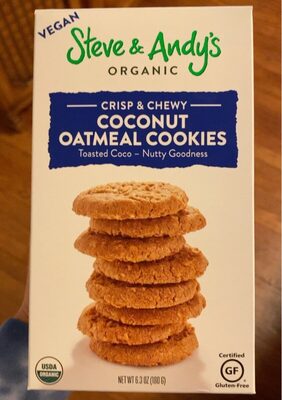 Organic Crisp & Chewy Coconut Oatmeal Cookies, Coconut