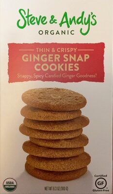 Organic Thin & Crispy Ginger Snap Cookies, Ginger