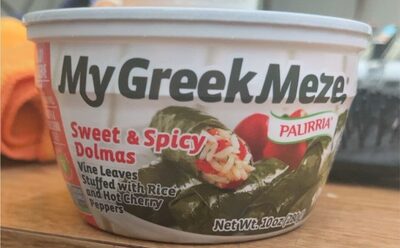 Sweet & Spicy Dolmas Vine Leaves Stuffed With Rice And Hot Cherry Peppers, Sweet & Spicy Dolmas