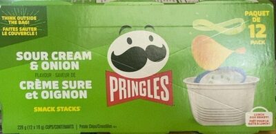 Sour Cream & Onion Flavour Potato Chips Snack Stacks, Sour Cream & Onion