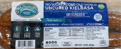 Mild No Sugar Added Old World Uncured Kielbasa, Mild
