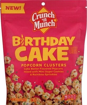 Birthday Cake Popcorn Clusters, Birthday Cake