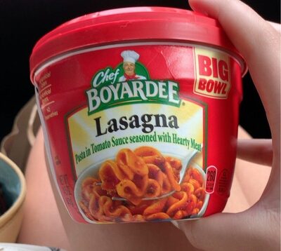 Chef Boyardee Lasagna in Chunky Tomato Sauce Seasoned with Meat, Microwavable Meal, 14.5 oz. Bowl