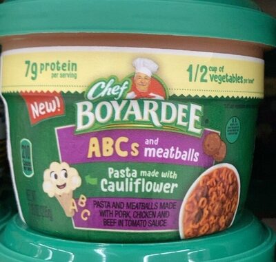 Abcs And Meatballs Pasta And Meatballs Made With Pork, Chicken And Beef In Tomato Sauce, Abcs And Meatballs