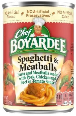 CHEF BOYARDEE Spaghetti And Meatballs In Tomato Sauce
