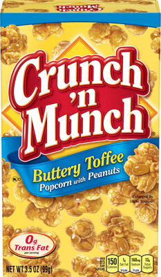 CRUNCH N MUNCH Buttery Toffee Popcorn With Peanuts