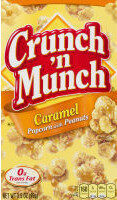 CRUNCH 'N MUNCH Caramel Popcorn with Peanuts, 3.5 oz.