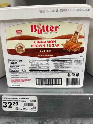 Honey Butter With Cinnamon & Brown Sugar, Cinnamon & Brown Sugar