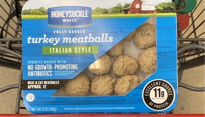 Fully Cooked Italian Style Turkey Meatballs, 12 oz.