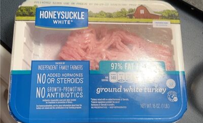 97% Fat Free Ground White Turkey Tray, 1 lb.