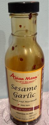 Mildly Spicy Sesame Garlic Sauce And Marinade, Sesame; Garlic
