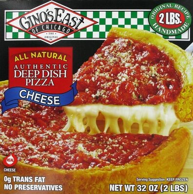Deluxe Cheese Gooey Mozzarella Cheese Deep Dish Pizza, Deluxe Cheese